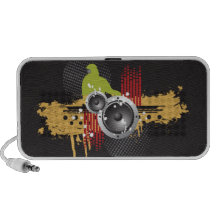 Grunge Modern DJ Doodle Speaker (black)