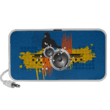 Grunge Modern DJ Doodle Speaker (blue)