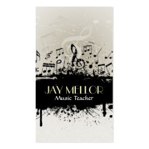 Grunge Music Business Card
