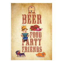Grunge Oktoberfest German Party Invitation