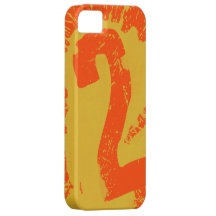 Grunge Paint Splatter Number Two iPhone 5 Cases