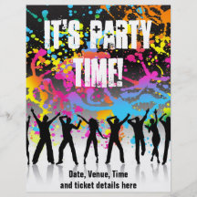 Grunge party flyer