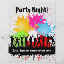 Grunge party flyer