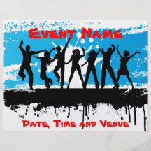 Grunge party flyer