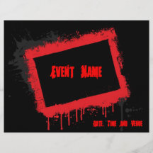 Grunge party flyer