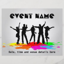 Grunge party flyer