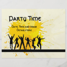 Grunge party flyer