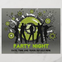 Grunge party flyer