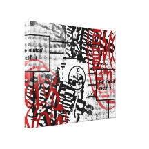 Grunge Pattern 20 Stretched Canvas Print