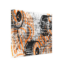 Grunge Pattern 22 Stretched Canvas Print