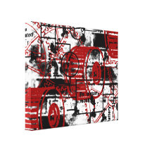 Grunge Pattern 43 Stretched Canvas Print