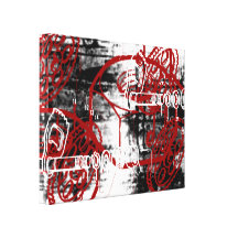 Grunge Pattern 44 Stretched Canvas Print