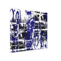 Grunge Pattern 47 Stretched Canvas Prints