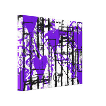 Grunge Pattern 90 Stretched Canvas Print