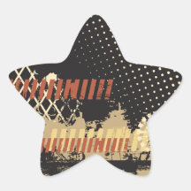 Grunge Star Stickers