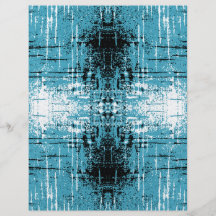 Grunge Style Teal Abstract. Personalized Flyer