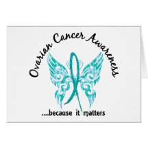 Grunge Tattoo Butterfly 6.1 Ovarian Cancer Cards