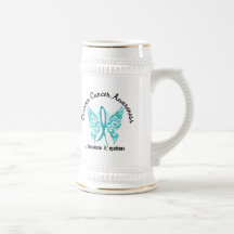 Grunge Tattoo Butterfly 6.1 Ovarian Cancer Coffee Mug