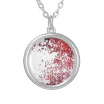 Grunge texture personalized necklace