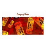 Grunge Tickets Business Cards