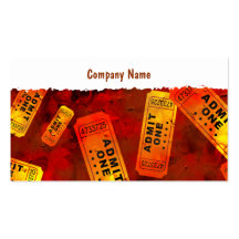 Grunge Tickets Business Cards