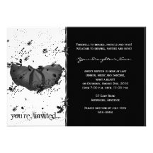 Grunge TuTu Invitation