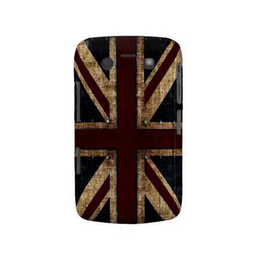 grunge Union Jack blackberry case