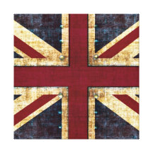 Grunge union jack canvas print