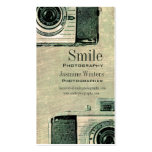 Grunge Vintage Camera Business Card