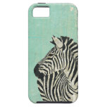 Grunge Zebra Blue  iPhone Case iPhone 5 Case