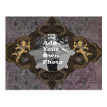 Grungy Baroque Modern Photo Frame - Post Cards