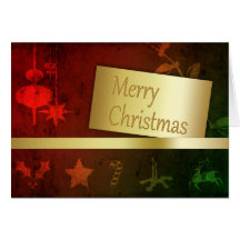 Grungy Christmas - Greeting Card