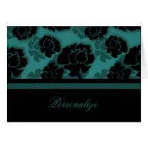 Grungy Floral Decadence Customisable Card