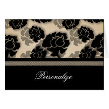 Grungy Floral Decadence Customisable Card