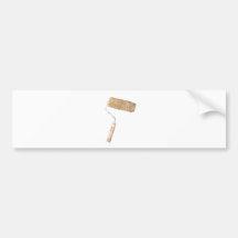 Grungy paint roller bumper stickers