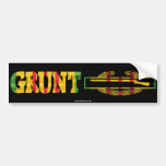 GRUNT Combat Infantryman Badge Bumper Stickers