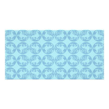 Gryphon Silhouette Pattern - Light Blue Photo Greeting Card