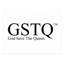 GSTQ - God Save The Queen Post Card