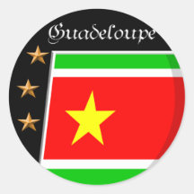 Guadeloupe Round Sticker