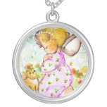Guardian Angel Pet Kitten Personalized Necklace