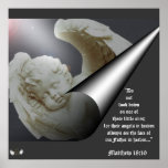 Guardian Angelic Baby Dazzling Vision Curled Poster