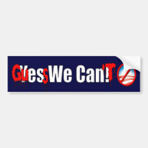 Guess We Can't - Anti Obama Bumper Sticker