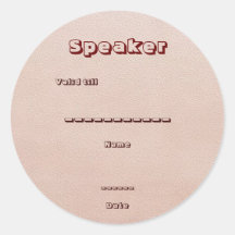 Guest, Visitor: Conference, Exhibition, Promotion Round Sticker