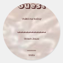 Guest, Visitor: Conference, Exhibition, Promotion Sticker