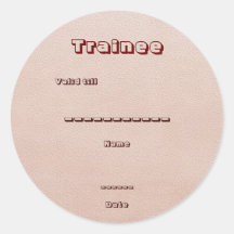 Guest, Visitor: Conference, Exhibition, Promotion Round Stickers