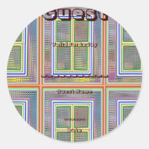 Guest, Visitor: Conference, Exhibition, Promotion Round Stickers
