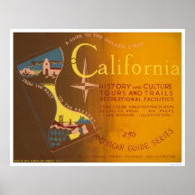 Guide To California 1940 WPA Print