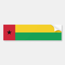 Guinea-Bissau/Bissauan Flag Bumper Sticker