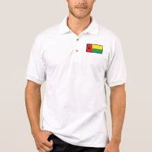 Guinea Bissau flag golf polo