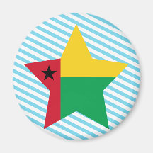 Guinea-Bissau Star Fridge Magnet